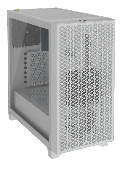 3000D AIRFLOW White Mid-Tower PC Case; 2x 3.5'' | 2x 2.5'' Drive Bays; Up to 360mm Radiator compatible; 2x 120mm fan incl