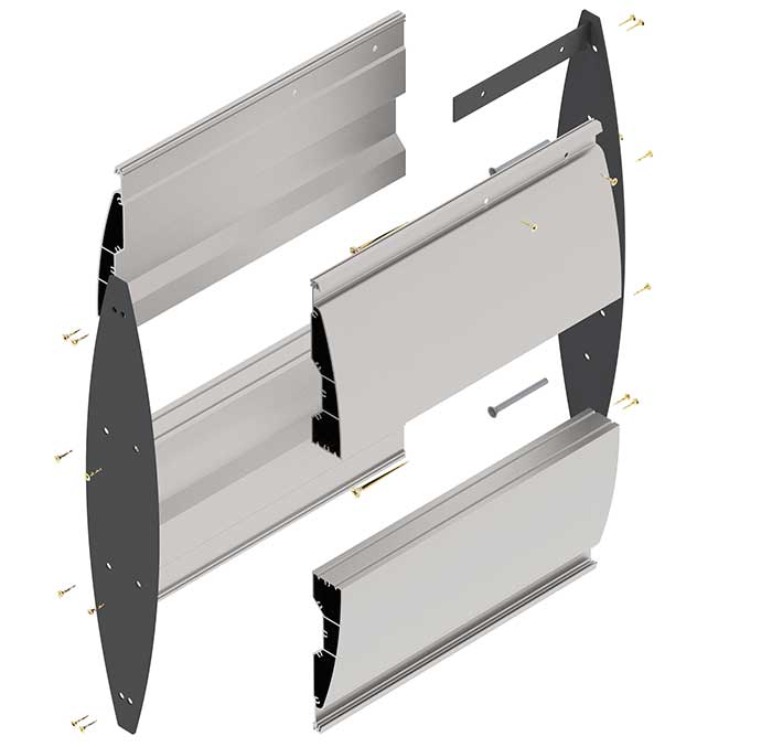 SIGN FRAME 420x300mm (A3) DBL SIDED WALL MOUNTED