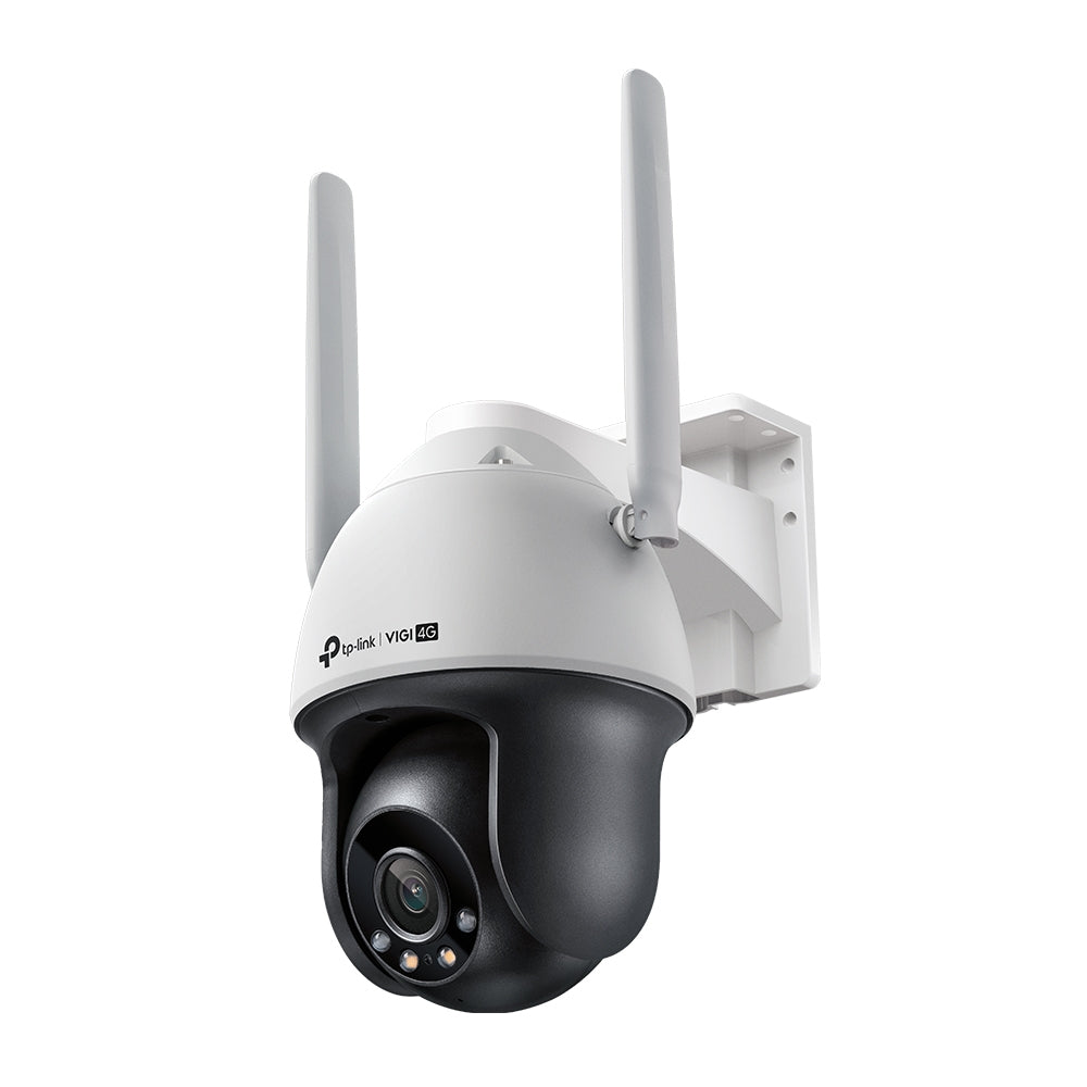 TP-Link VIGI 4MP Outdoor Full-Color 4G Pan Tilt Network Camera 4G Cat4, LTE-TDD/LTE-FDD/WCDMA, 4MP, 1/3” Progressive Scan CMOS, H.265+/H.265 /H.264+/H.264, IR&White LED, 25fps/30fps (2560 × 1440), IP66