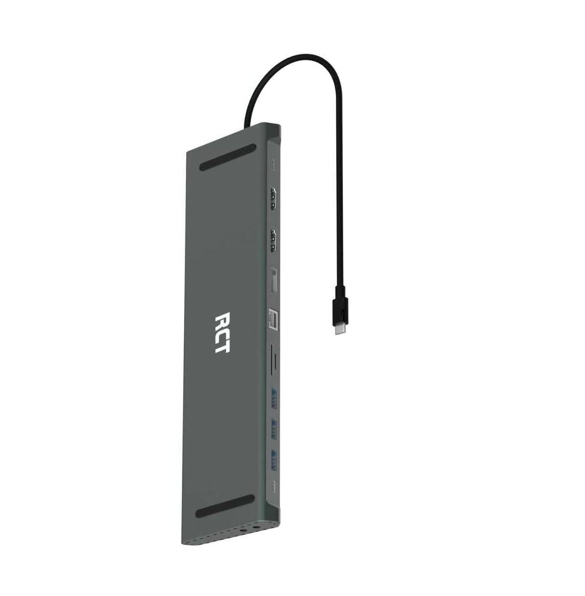 RCT 13-in-1 USB type C dock with 2 HDMI | 1 DP | 3 USB 3.0 | 1 RJ45 | PD | 3.5mm audio & mic and SD/TF3.0 reader