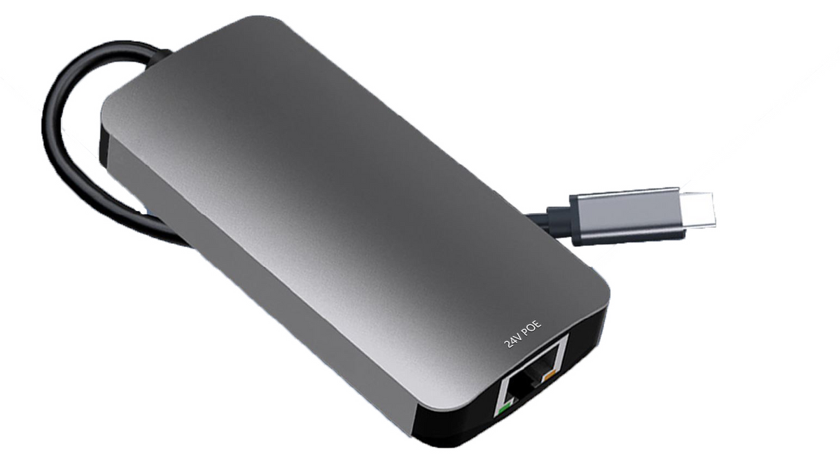 Acconet Gigabit USB-C to Passive POE Injector 24v for Ubiquiti, Mikrotik, Cambium
