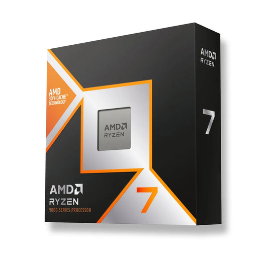 AMD Ryzen 7 9850X3D; 8 Cores/16 Threads;Base clock 4.7 Ghz max boost clock 5.6 Ghz Cooler Not Included