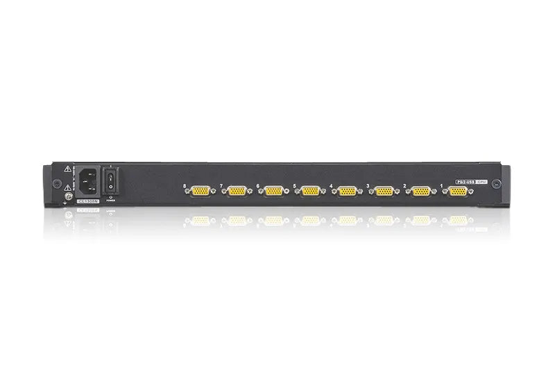 ATEN 8P PS/2-USB VGA 19'' LCD KVM Switch W/(USA KB/SPKB)/W/(US/EU) CORD
