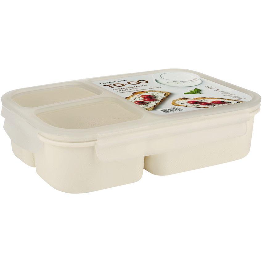 LocknLock To-Go lunch box 980ml white ( Order in Qty of 6)