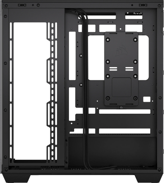3500X Tempered Glass Black Mid-Tower PC Case; 2x 3.5'' | 2x 2.5'' Drive Bays; Up to 360mm Radiator compatible