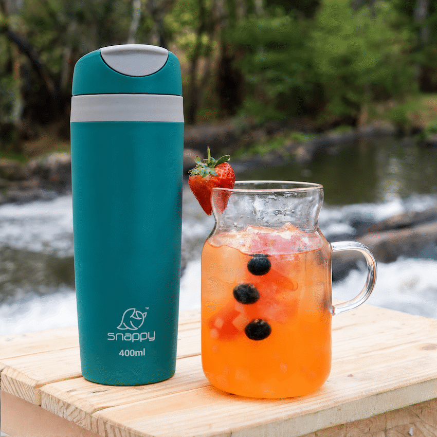 Snappy Smooth Thermal Tumbler 400ml Teal ( Order in Qty of 12)