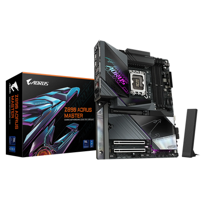 GIGABYTE Intel® Z890 Chipset for LGA 1851; 4x DDR5; 5x M2; 2xUSB4® USB Type-C®/HDMI (Front); ATX.