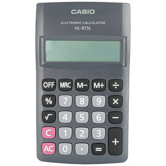 Casio HL 815 Pocket Calculator - Black