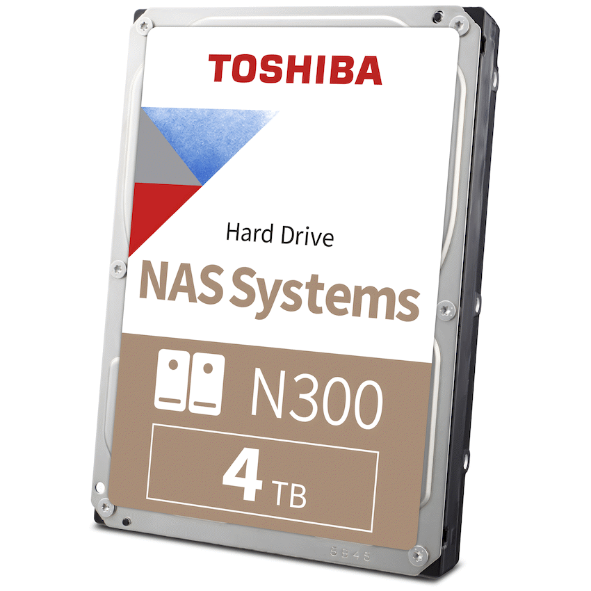Toshiba N300 NAS Hard Drive 4TB SATA III (512MB/7200RPM)