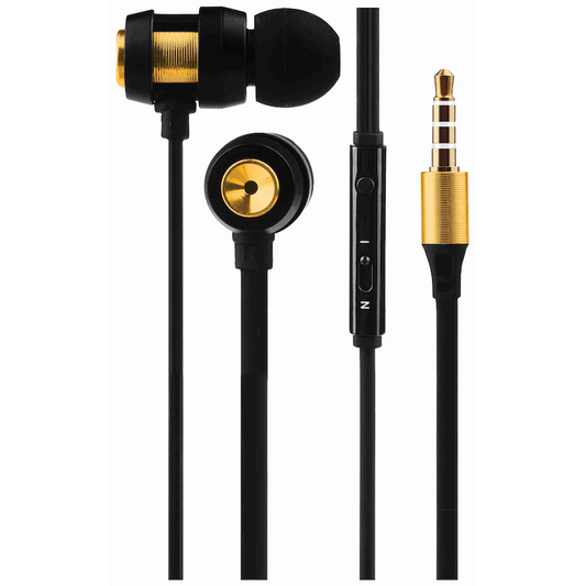 Volkano Alloy Series Metal Earphone - Gold