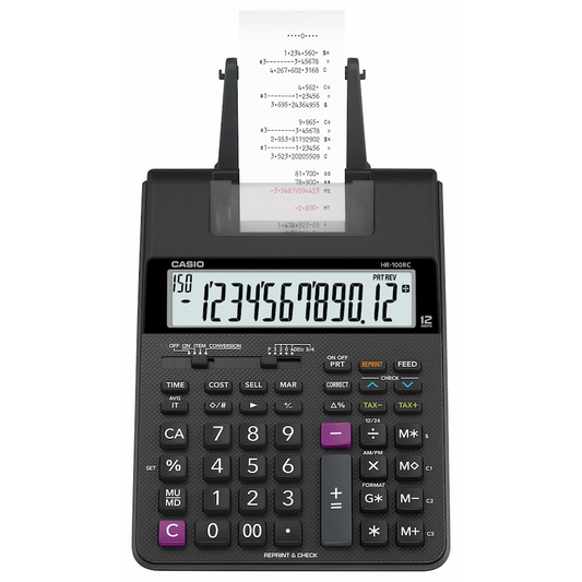 Casio HR-100RC BK Printing Calculator