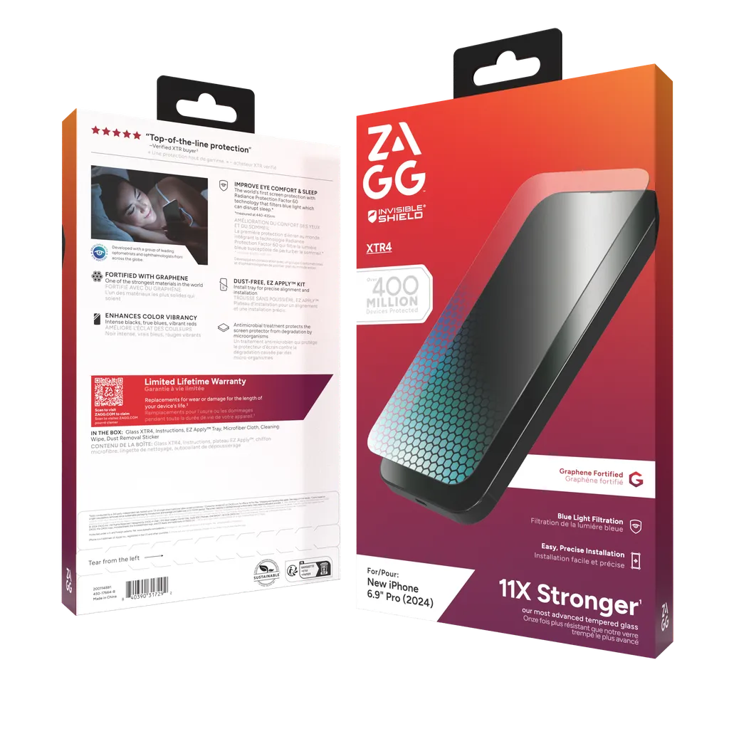 InvisibleShield Glass XTR4 Apple iP16 Pro Max Screen