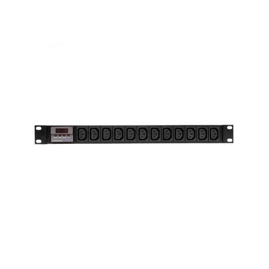 16A PDU 3.0m (2.5mm2) Cable, 19' Rack Mount, 12 Way C13 , Circuit Breaker, IEC 60309 Plug