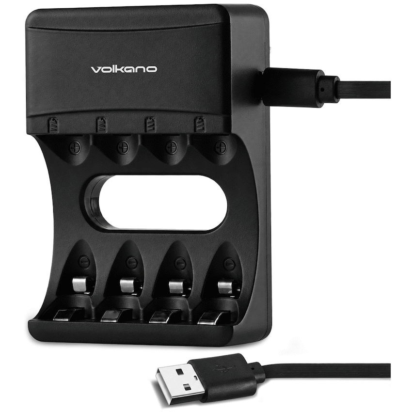 Volkano Extra Series 4-Battery Recharger AA/AAA