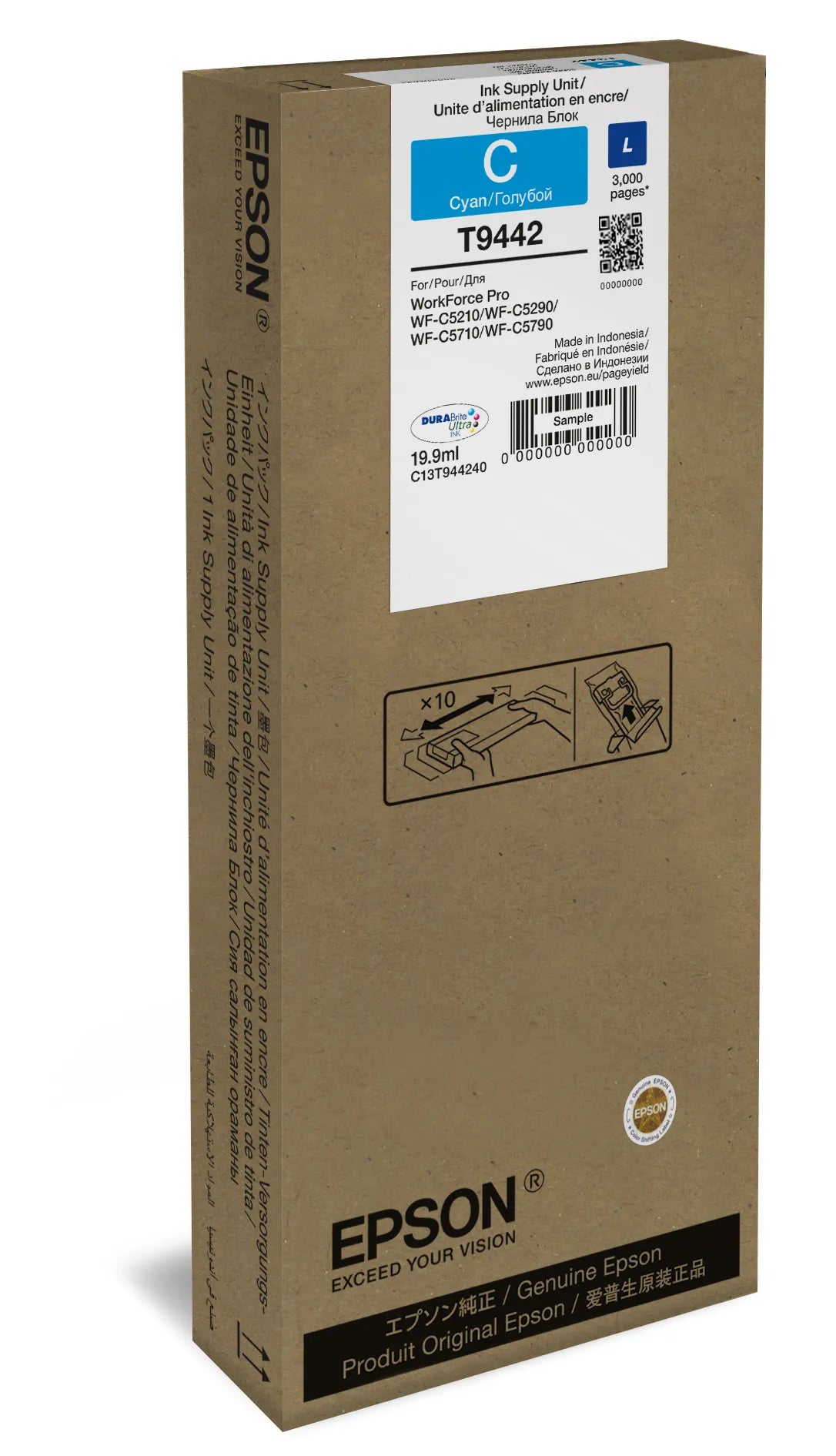 WF-C5xxxSeries Ink Cartridge L Cyan - 3000 pages