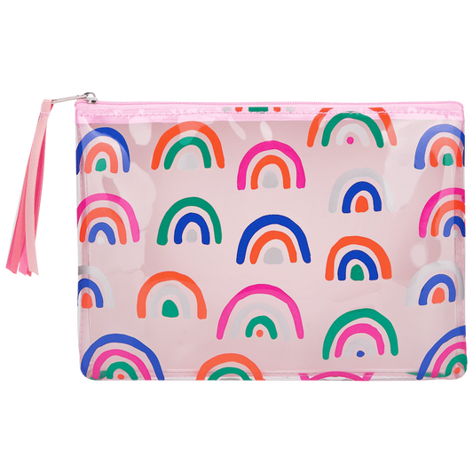 Quest Rainbow Value Pencil Case - Pink