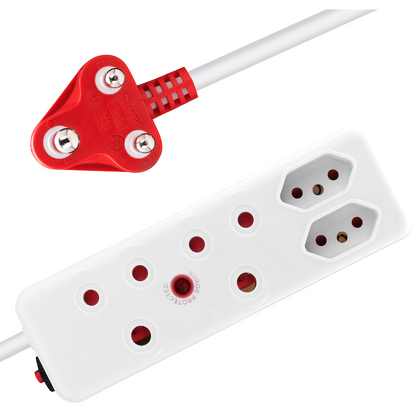 Ellies 4 Way Surge Extension Lead -3M - WT