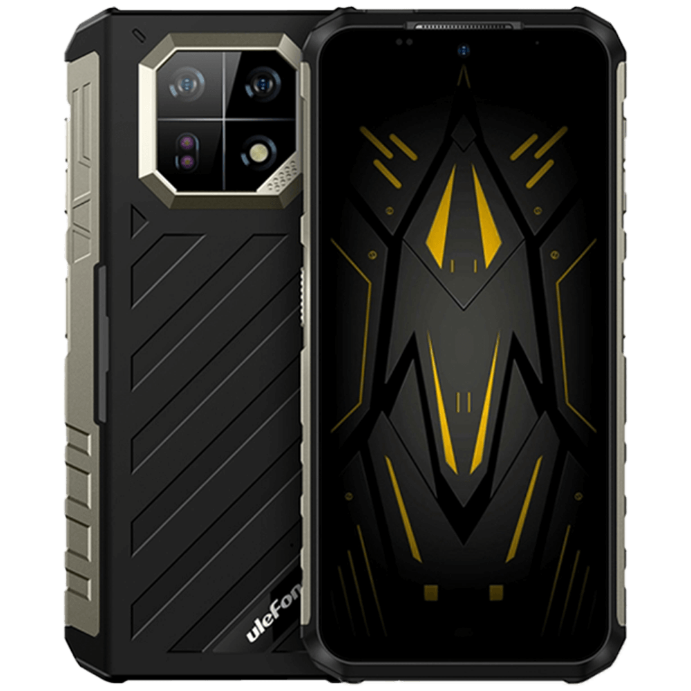 Ulefone Armor 22 - 6.58" Rugged Smartphone Android 14 -16GB RAM (8+8) (ROM-128GB), NFC 64MP - Black