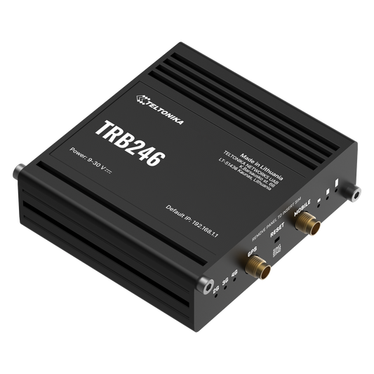 Teltonika TRB246 LTE Cat4 Gateway, Dual-SIM, 1 x LAN(100Mbps), MODBUS