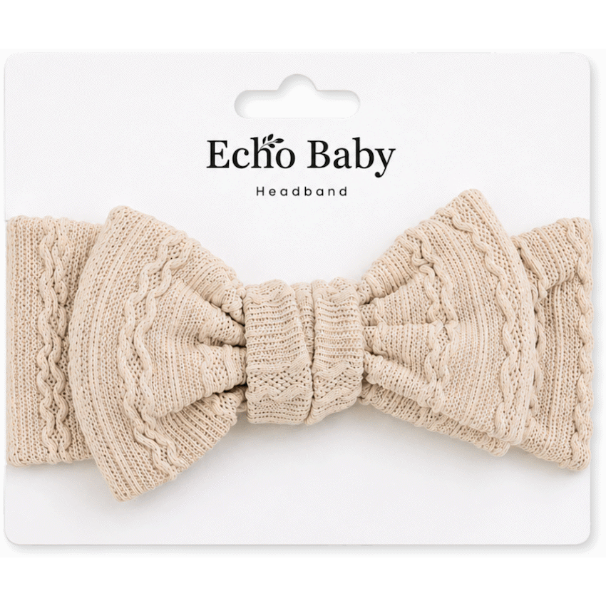 Echo Baby Bow Headband - Sand