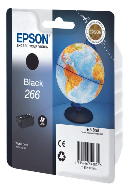 Epson 266 Globe Single Black Ink - WF-100W
