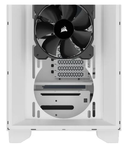 3000D AIRFLOW White Mid-Tower PC Case; 2x 3.5'' | 2x 2.5'' Drive Bays; Up to 360mm Radiator compatible; 2x 120mm fan incl