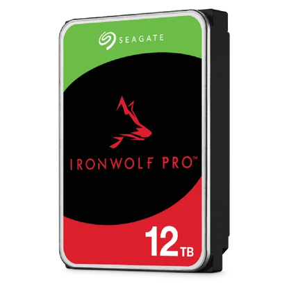 Seagate Ironwolf Pro ST12000NT001 12TB 3.5'' HDD NAS Drives 7200 RPM; SATA 6GB/s Interface; 256MB Cache;550TB/Year; Unlimited Ba