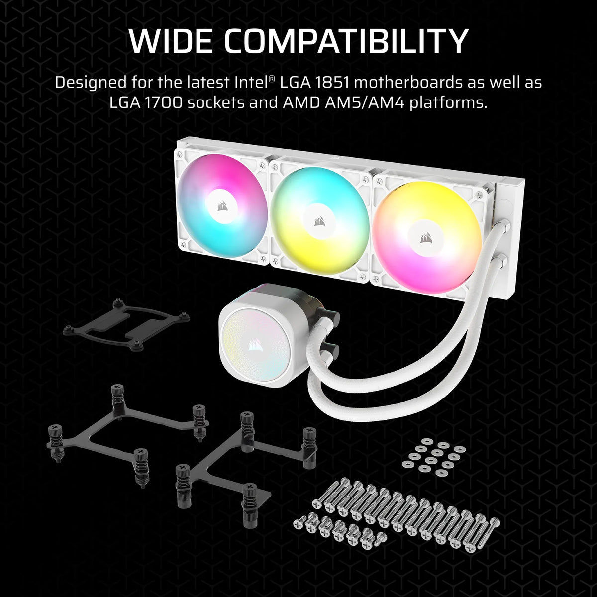 Corsair NAUTILUS 240 ARGB; 240mm Radiator; Liquid CPU Cooler;Intel® LGA 1851/1700; AMD® AM5/AM4