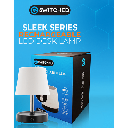 Switched Sleek Series Rechargeable LED Desk Lamp
