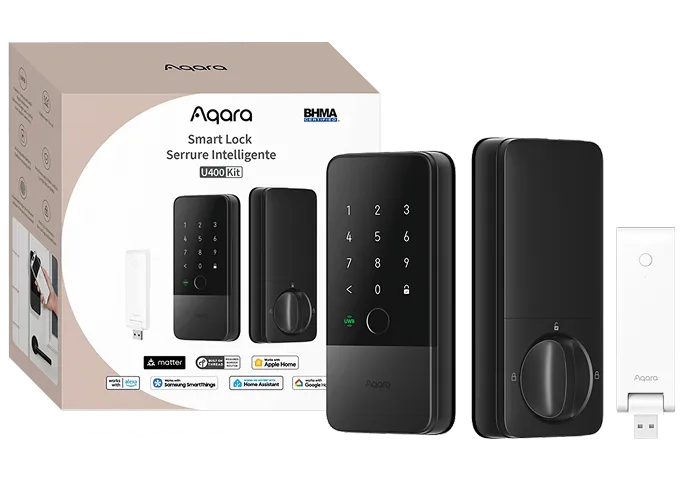 Aqara U400 Smart Door Lock Black | DL-D06D
