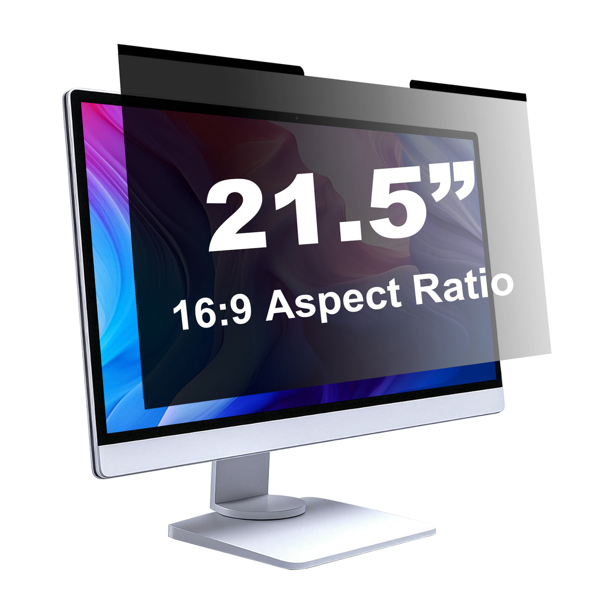 Tuff-Luv - Magnetic and Removable Privacy 21.5" 16:9 Aspect Ratio - Monitors
