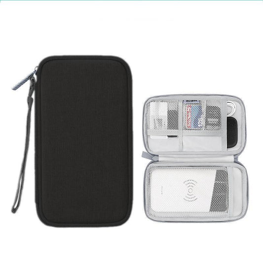 Tuff-Luv Portable Tech Organizer Case for Power Bank and Cables - Black
