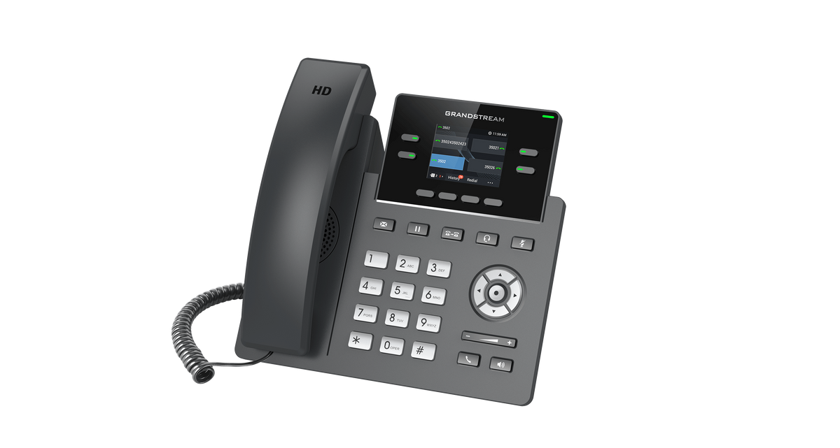 Grandstream 2-Line Carrier Desk Phone - PoE