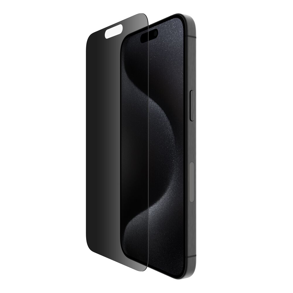 Belkin - TemperedGlass Privacy Treated Screen Protector for iPhone 15 Pro Max