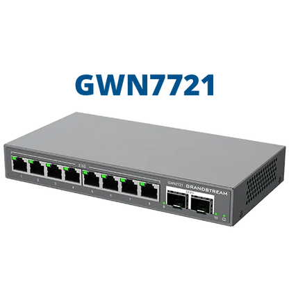 Grandstream Enterprise 8 port Lite Cloud Managed 2.5GbE Switch | GWN7721