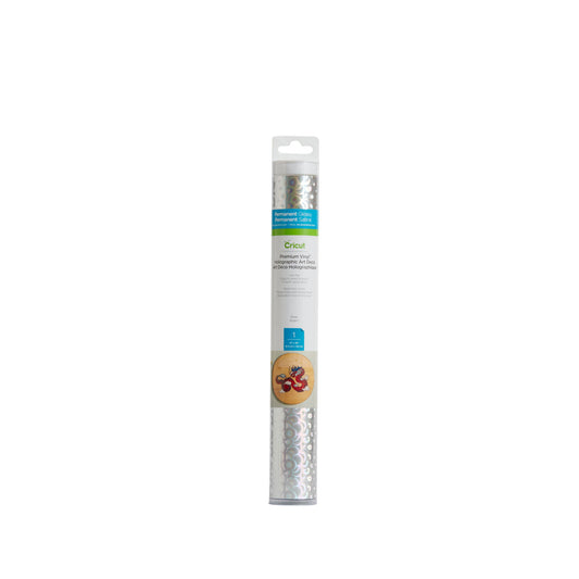 2006626 - Cricut Premium Vinyl Holo Art Deco Silver 30.5x122cm