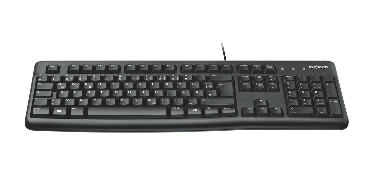 Logitech Corded Keyboard K120 - Black