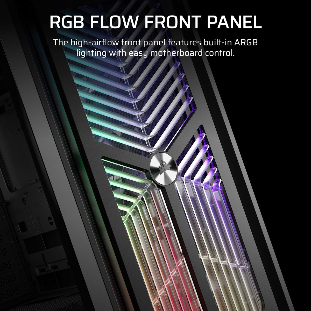 FRAME 4000X RS Mid-Tower PC Case; 4x RS Fans; Black.