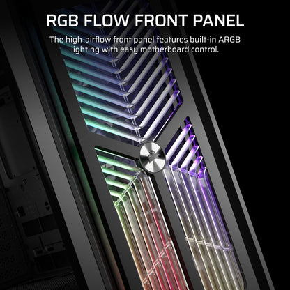 FRAME 4000X RS Mid-Tower PC Case; 4x RS Fans; Black.