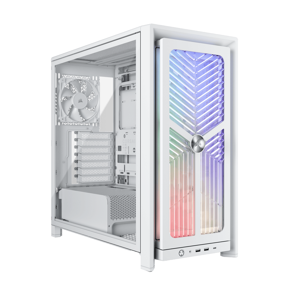 FRAME 4000X RS Mid-Tower PC Case; 4x RS Fans; White.