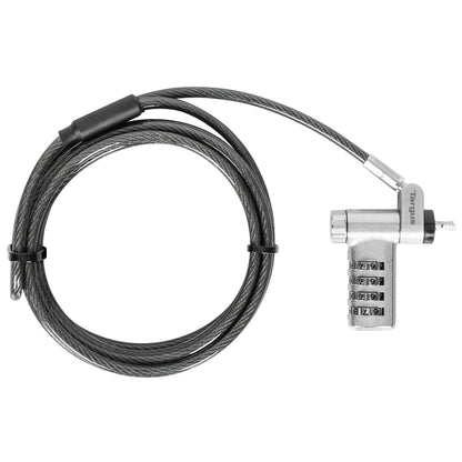 Targus - Ultimate 3 in 1 Combination Cable Lock (T-Bar, Nano & Wedge Anchors) - Silver