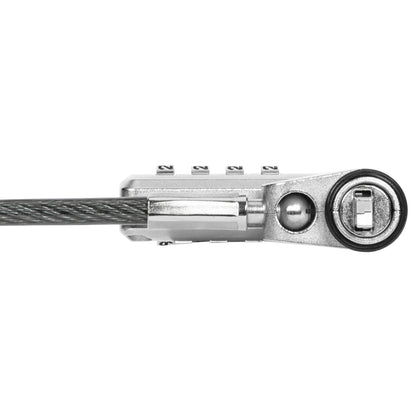 Targus - Ultimate 3 in 1 Combination Cable Lock (T-Bar, Nano & Wedge Anchors) - Silver