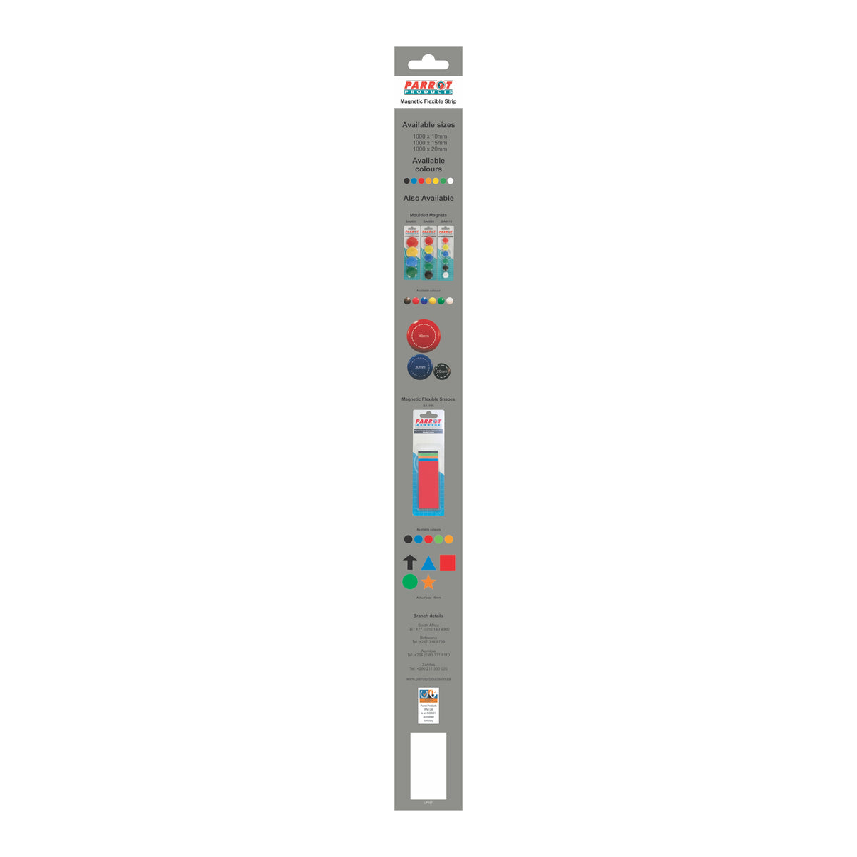 MAGNETIC FLEXIBLE STRIPS 1000*20MM BLACK