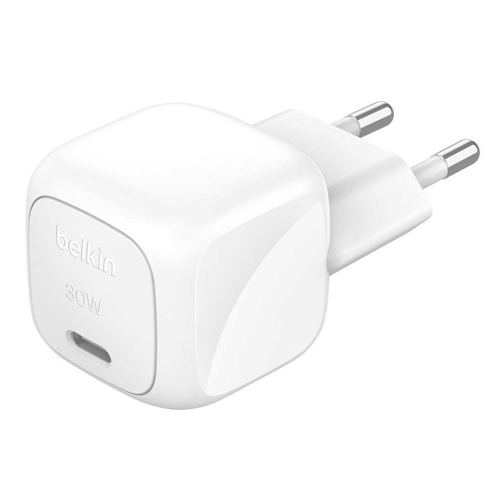 Belkin - BoostCharge 30 Watt USB-C Wall Charger with Cable - White