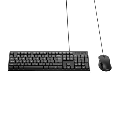 Belkin - Wired Keyboard and Mouse Combo - Black