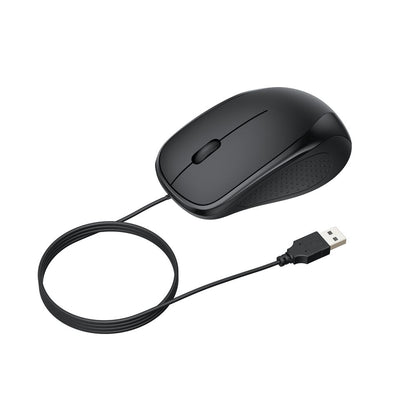Belkin - Wired Keyboard and Mouse Combo - Black