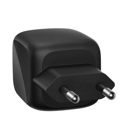 Belkin - BoostCharge 50 Watt 2 x USB-C Ports Dual Port GaN Charger - Black
