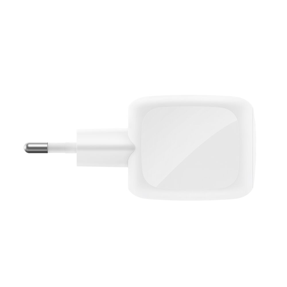 Belkin - BoostCharge 50 Watt 2 x USB-C Ports Dual Port GaN Charger - White