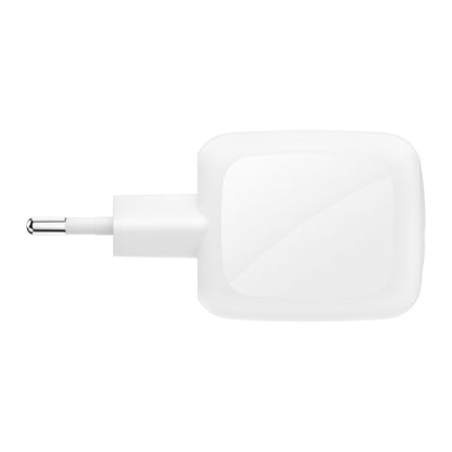 Belkin - BoostCharge 67 Watt 2 x USB-C Ports Dual Port GaN Charger with Cable - White