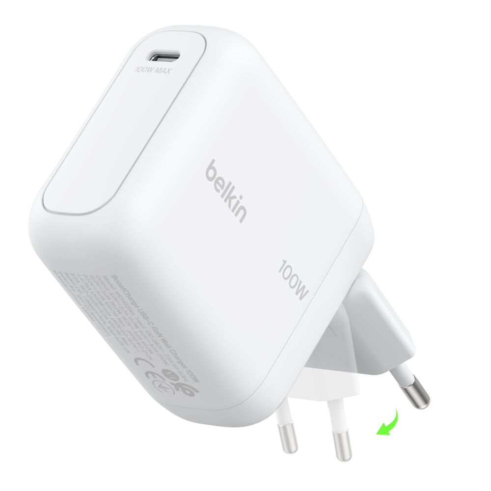 Belkin - 100 Watt GaN Wall Charger - White